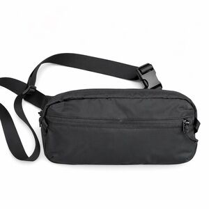 tomtoc Black Sling Crossbody Bag with Zip Pockets Medium